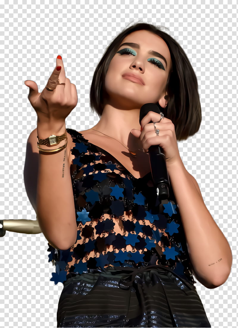 Microphone Dua Lipa Singer Music Shoot Thumb Fashion Model
