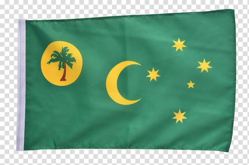 Green Leaf, Cocos Keeling Islands, Flag, Flag Of The Cocos Keeling Islands, Yellow, Textile, Linens, Symbol transparent background PNG clipart