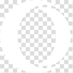 White Flat Taskbar Icons, Opera, white circle illustration transparent background PNG clipart