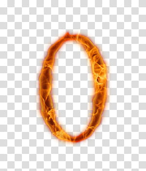 Fire Number  , oval orange flame illustration transparent background PNG clipart