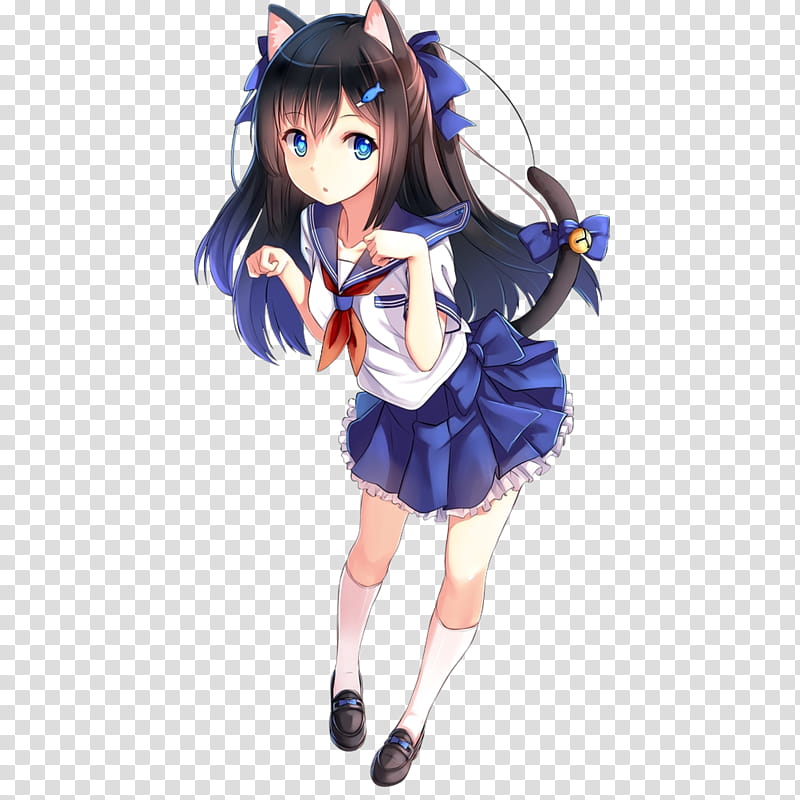 Anime girl PNG transparent image download, size: 1920x1200px