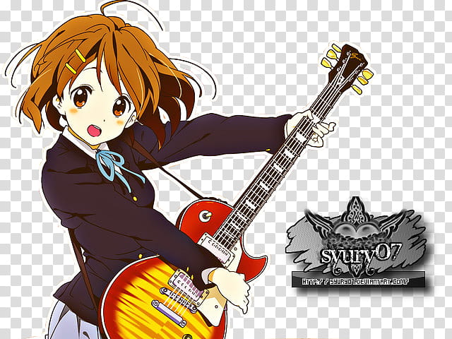 Yui Hirasawa Render, Yui Hirasawa character transparent background PNG clipart