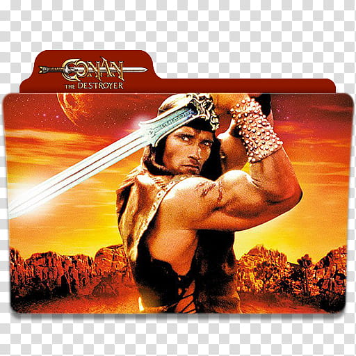 s s Movie Folder Icon , Conan the Destroyer  transparent background PNG clipart