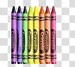 assorted-color Crayola crayon lot transparent background PNG clipart
