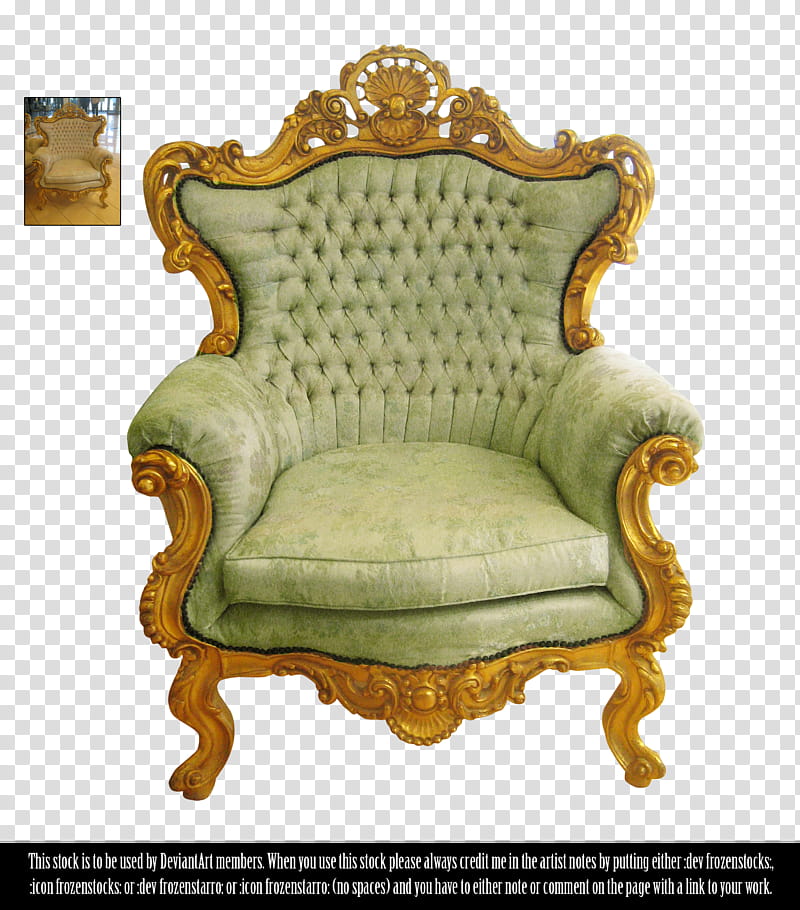 RESTRICTED Victorian Chair, green padded armchair transparent background PNG clipart