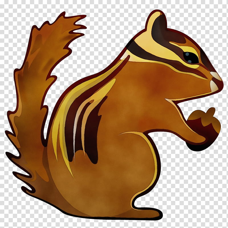 squirrel chipmunk eurasian red squirrel beaver eastern chipmunk, Watercolor, Paint, Wet Ink, Tail transparent background PNG clipart