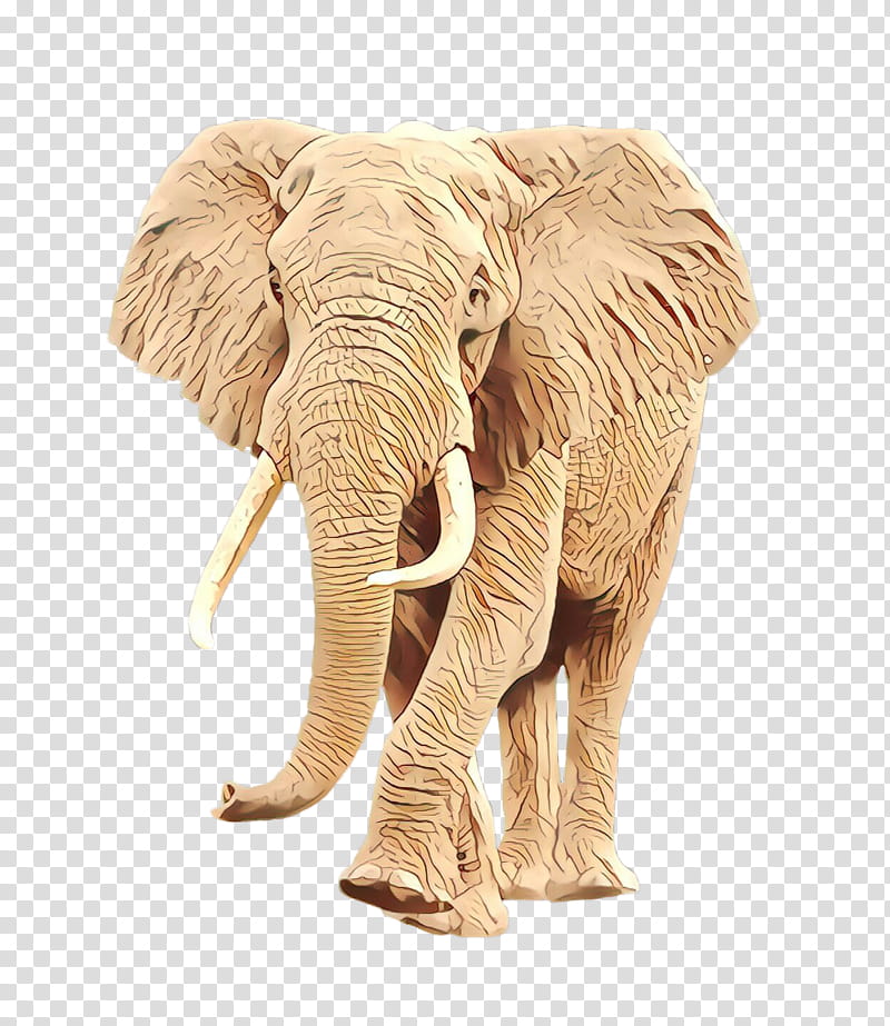 Indian elephant, African Elephant, Animal Figure, Wildlife, Fawn transparent background PNG clipart