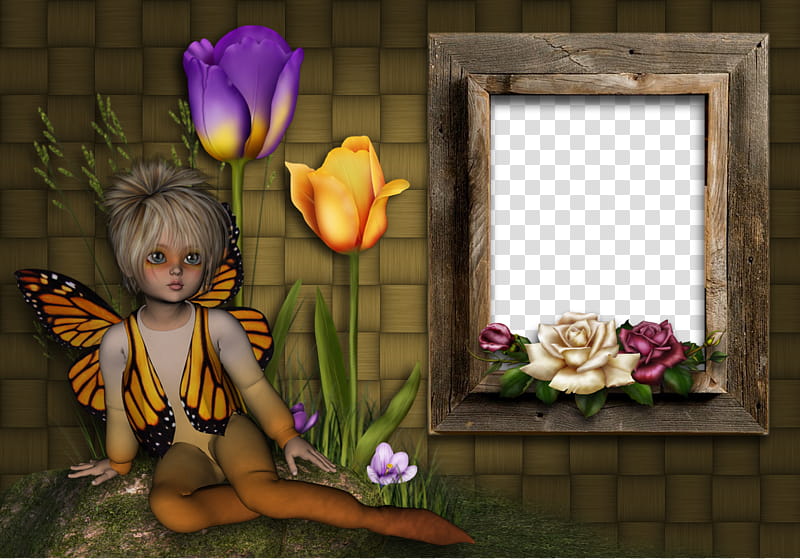 fantasy frame , fairy illustration transparent background PNG clipart