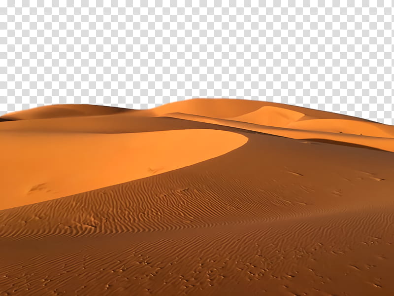 Orange, Desert, Sand, Erg, Natural Environment, Aeolian Landform, Sahara, Dune transparent background PNG clipart