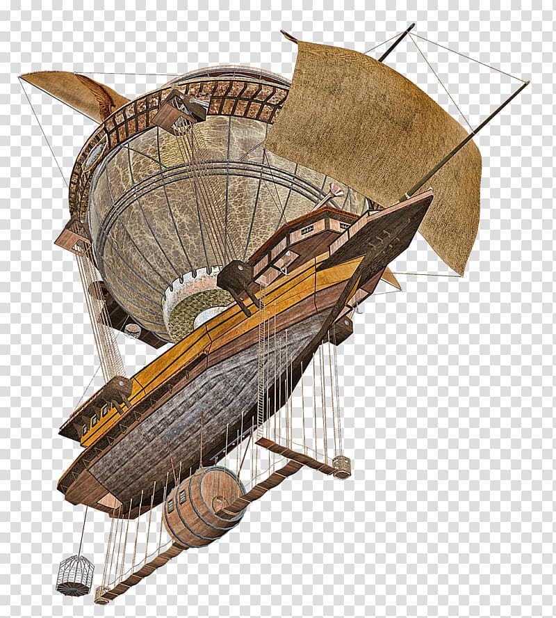 Steam Airship , brown ship illustration transparent background PNG clipart
