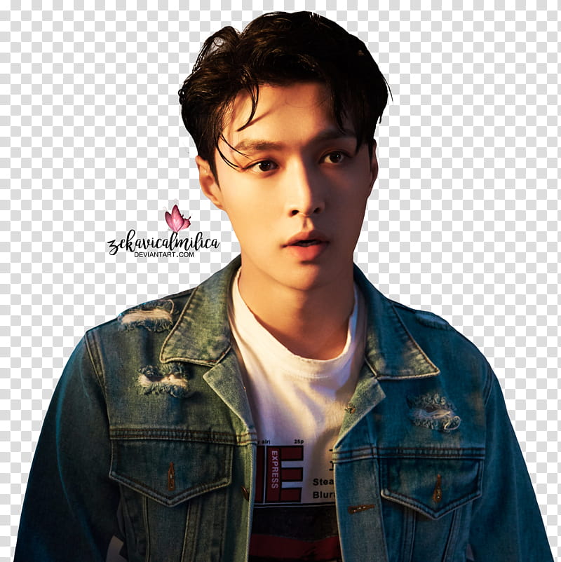 EXO Lay Sheep Relift, Yixing Zhang transparent background PNG clipart
