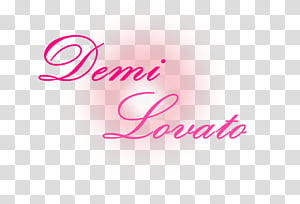 Texto Demi Lovato transparent background PNG clipart thumbnail