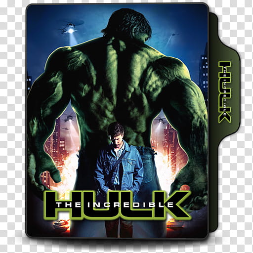 Movie Folder Icons Part , The Incredible Hulk v transparent background PNG clipart