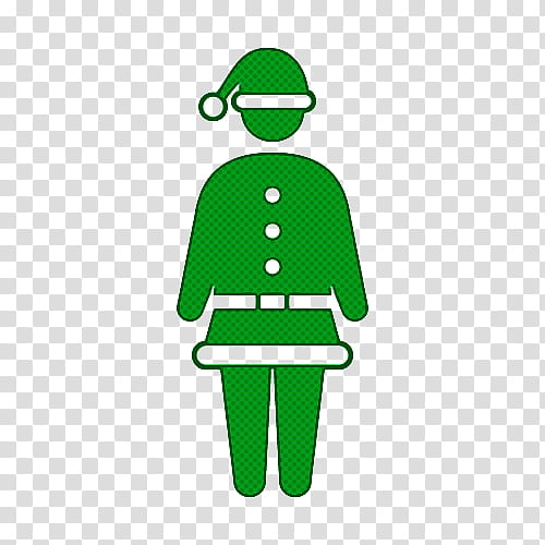 Santa Santa Clause Christmas, Christmas , Green, Standing, Headgear, Sleeve, Symbol transparent background PNG clipart
