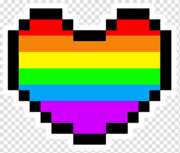 Heart Pixel Art, Color Depth, 8bit Color, 8bit Heart, Chiptune, Yellow, Line, Magenta transparent background PNG clipart