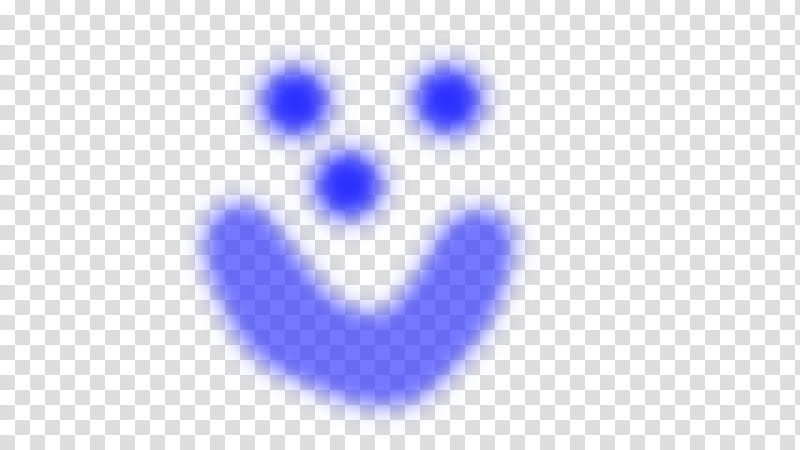 Carita Feliz azul transparent background PNG clipart