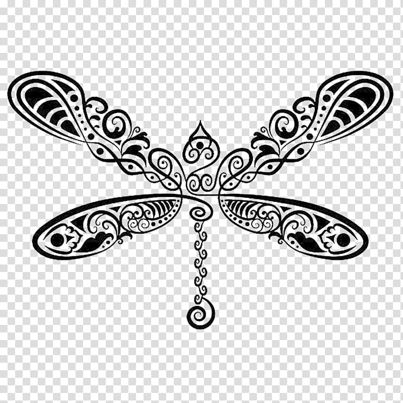 Butterfly Stencil, Drawing, Dragonfly, Insect, Painting, Dragonflies And Damseflies, Blackandwhite, Ornament transparent background PNG clipart
