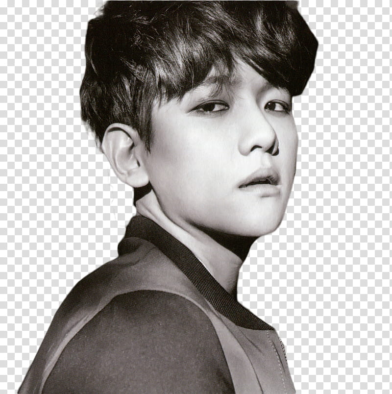 Baekhyun EXODUS Concept, man wearing gray top transparent background PNG clipart