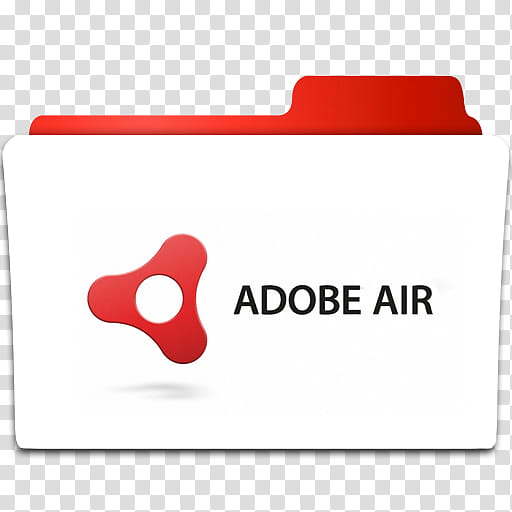 Adobe program ico, Adobe Air folder icon transparent background PNG clipart
