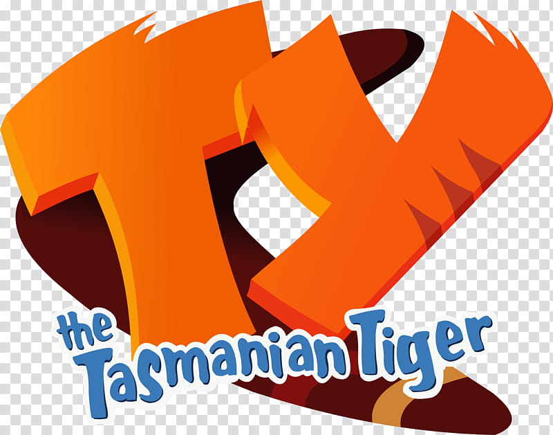 Ty The Tasmanian Tiger Logo Recreation Render, The Tasmanian Tiger transparent background PNG clipart