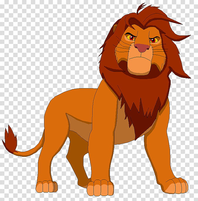 Adult Simba transparent background PNG clipart