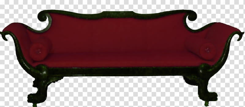 Sofa, red and black couch transparent background PNG clipart