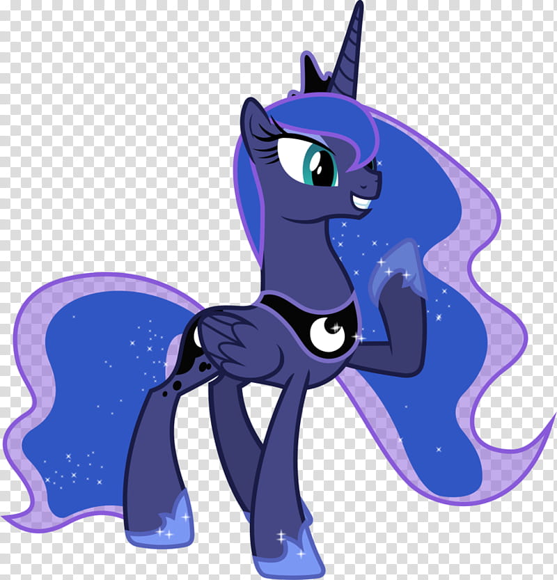 Princess Luna (Season ), blue My Little Pony character illustration transparent background PNG clipart