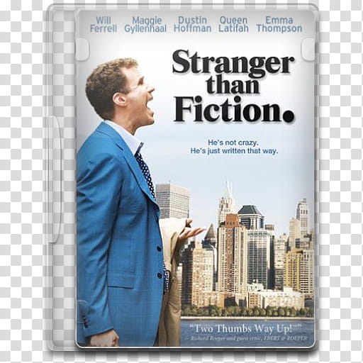 Movie Icon Mega , Stranger Than Fiction, Stranger Than Fiction DVD case transparent background PNG clipart