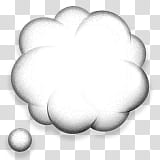 thinking cloud emoticon transparent background PNG clipart