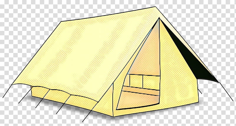 House, Angle, Roof, Line, Tent, Triangle, Yellow, Hut transparent background PNG clipart