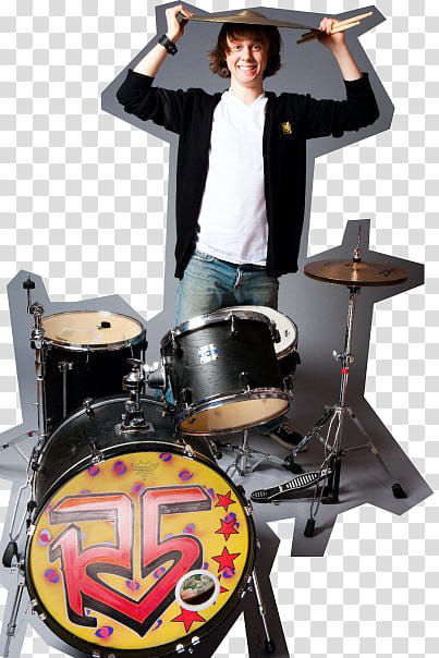 R, man playing drum transparent background PNG clipart