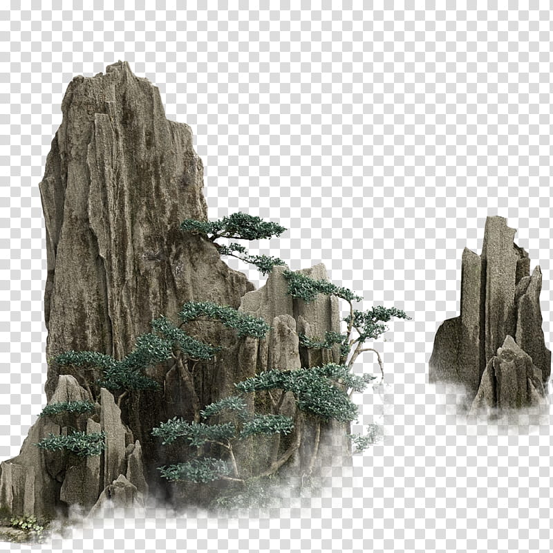Tree Stump, Video, Gongbi, Mountain, Footage, Chinese Painting, Rock, Outcrop transparent background PNG clipart