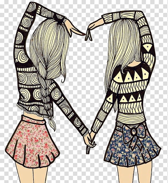 , two girls wearing miniskirts transparent background PNG clipart