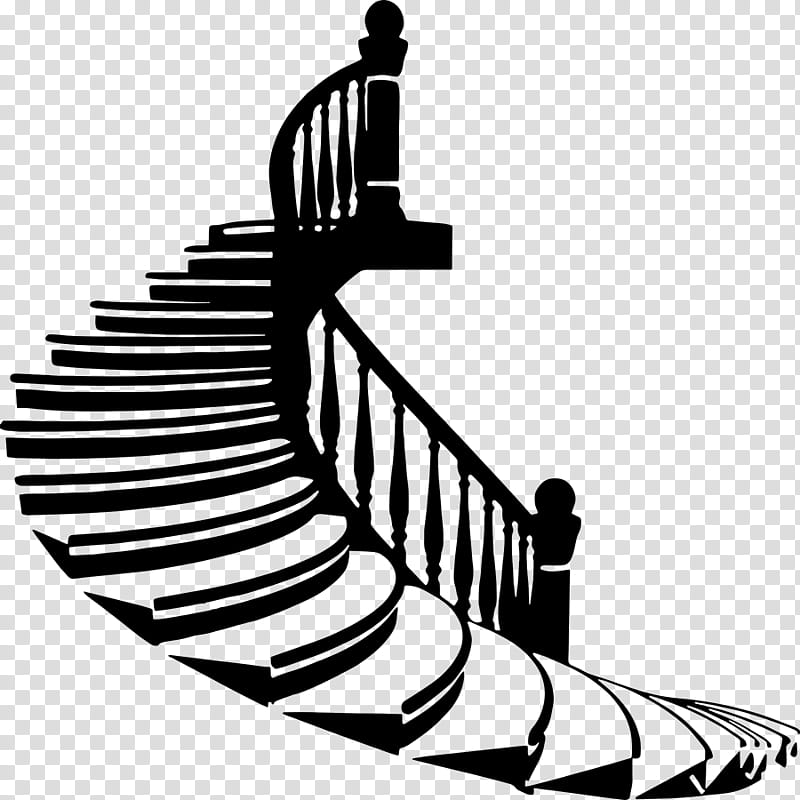 Music, Staircases, Silhouette, Spiral, Architecture, Stairs, Footwear, Blackandwhite transparent background PNG clipart