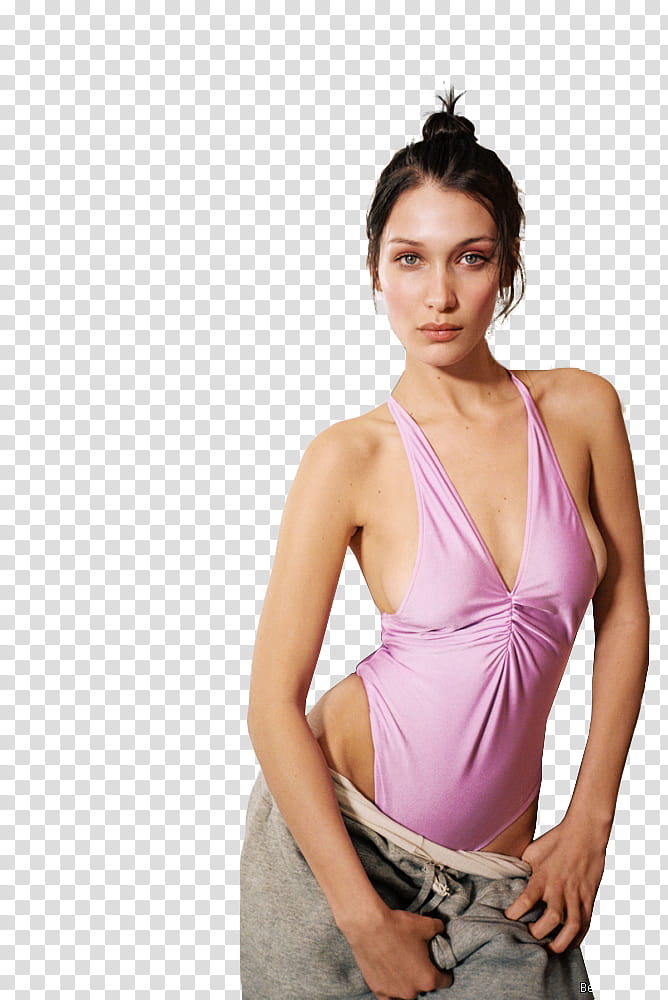 BELLA HADID,  transparent background PNG clipart