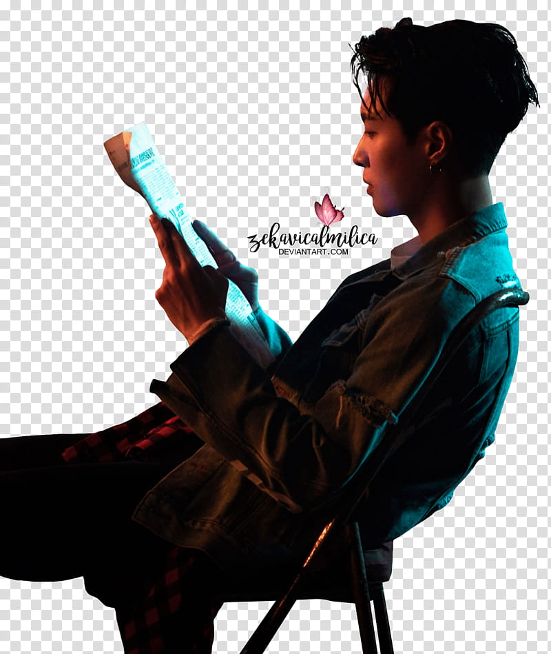 EXO Lay Sheep Relift, man sitting on chair reading newspaper article transparent background PNG clipart