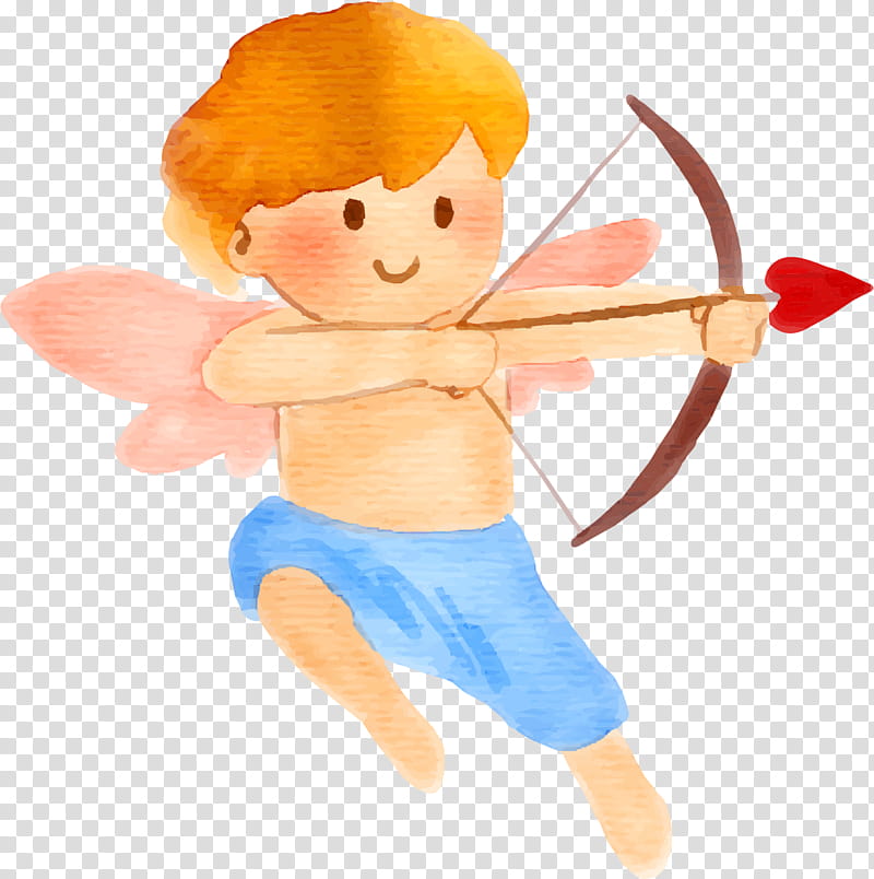 Watercolor Love, Cupid, Watercolor Painting, Cartoon, Angel transparent background PNG clipart