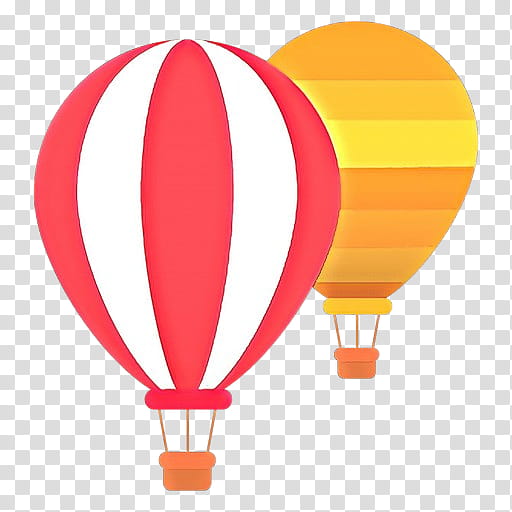 Hot air balloon, Orange, Hot Air Ballooning, Yellow, Vehicle transparent background PNG clipart