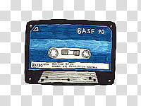 Cassettes, blue and black cassette tape illustration transparent background PNG clipart