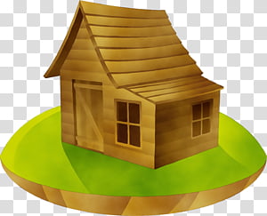property house roof real estate architecture, Watercolor, Paint, Wet Ink, Cottage, Hut, Home transparent background PNG clipart thumbnail