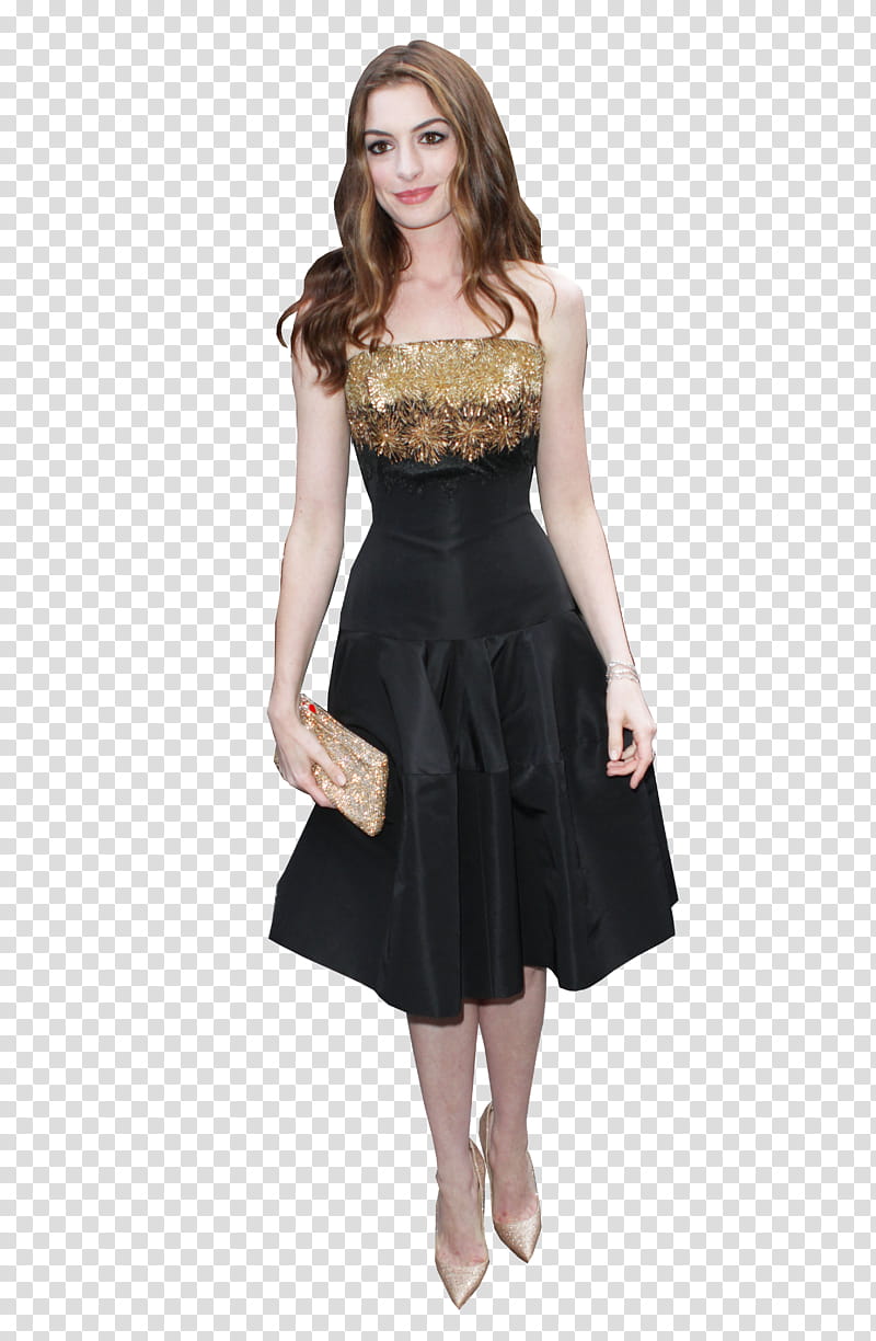 Anne Hathaway Red Carpet transparent background PNG clipart