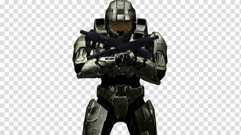 Master Chief Cross, black armoured soldier transparent background PNG clipart