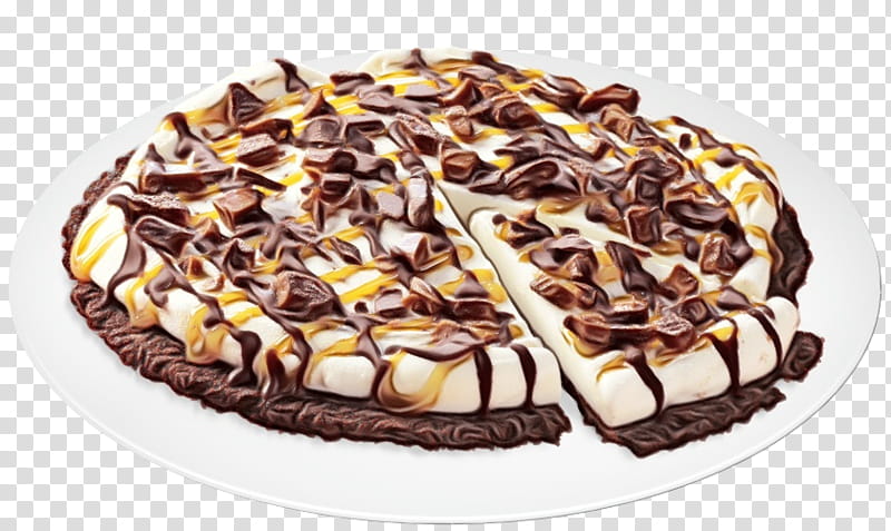 Ice Cream Pizza, Banoffee Pie, Chocolate Brownie, Skor, Smarties, Dairy Queen, Dessert, Torte transparent background PNG clipart