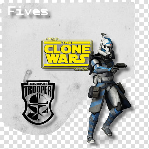 Star Wars The Clone Wars Clone Troopers Set , Fives icon transparent background PNG clipart