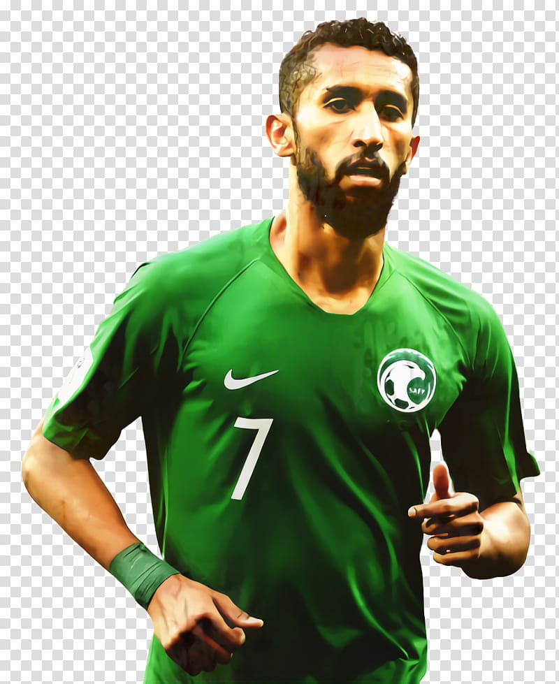 Cartoon Football, Salman Alfaraj, 2018 World Cup, Alhilal Fc, Saudi Arabia National Football Team, Football Player, Afc Asian Cup, Saudi Professional League transparent background PNG clipart