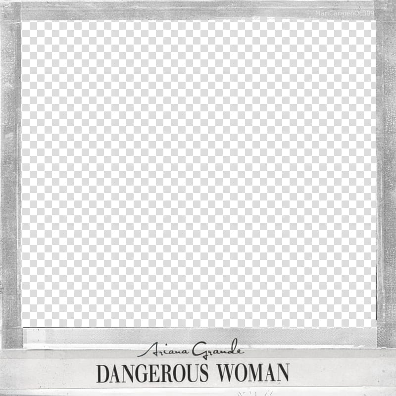 Ariana Grande Dangerous Woman, square Dangerous Woman print border transparent background PNG clipart