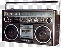 , black FM radio transparent background PNG clipart