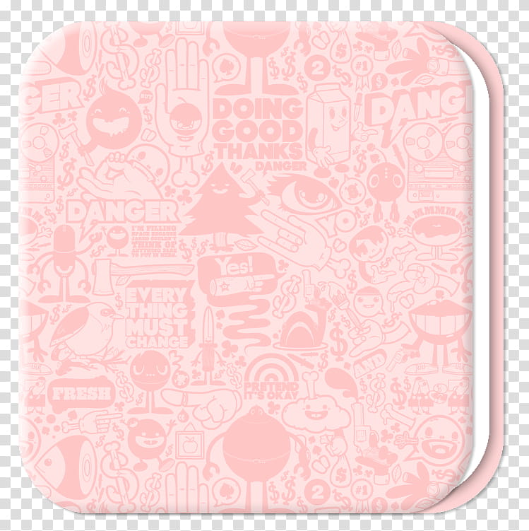 Folders Cute, pink and white icon transparent background PNG clipart