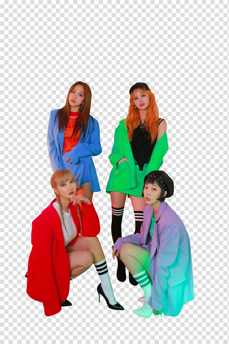 EXID , women wearing coats transparent background PNG clipart