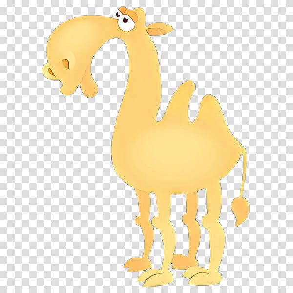 Llama, Cartoon, Bactrian Camel, Camel Train, Drawing, Humour, Animal Figure, Yellow transparent background PNG clipart
